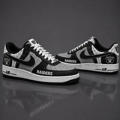 [SPECIAL OFFER] NEW CUSTOMIZED NFL07 LVR LAS VEGAS RAIDERS x SPIDER AF1 SHOES