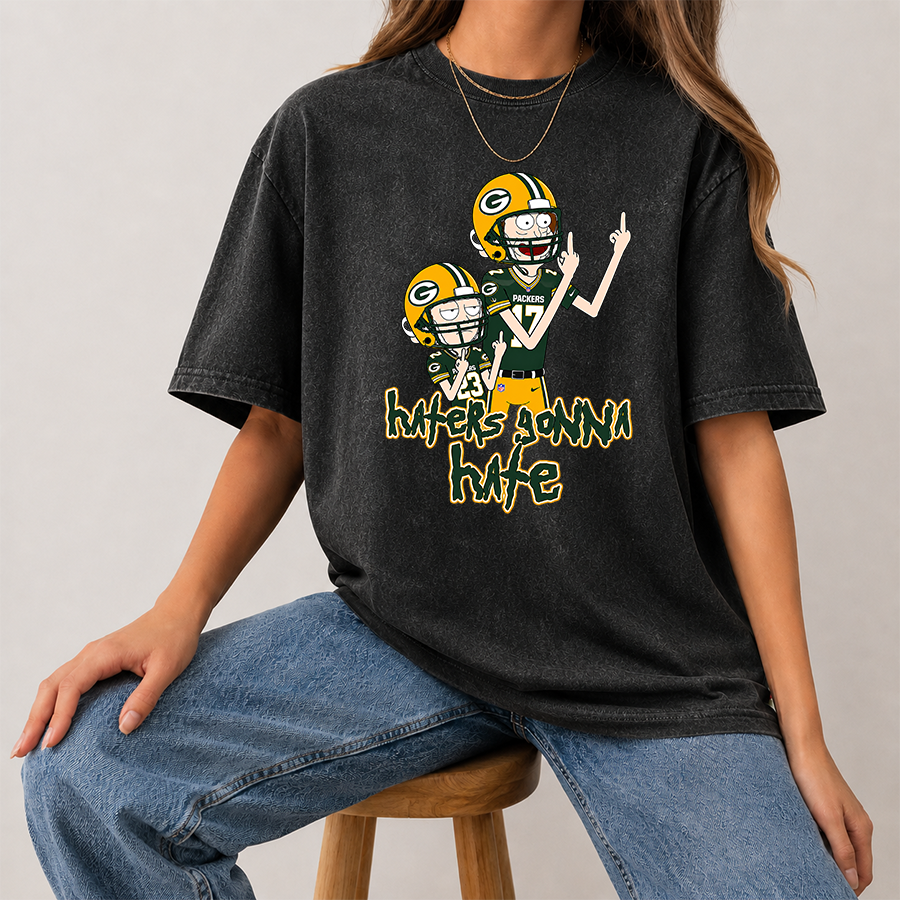 [SPECIAL OFFER] NEW CUSTOMIZED NFL08 GBP GREEN BAY PACKERS FUNNY WASHED TEE