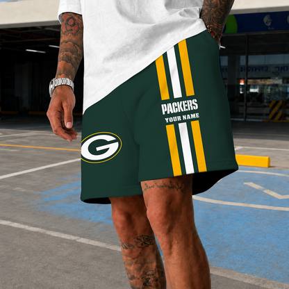 [SPECIAL OFFER] NEW CUSTOMIZED NFL08 GBP GREEN BAY PACKERS SHORT PANTS