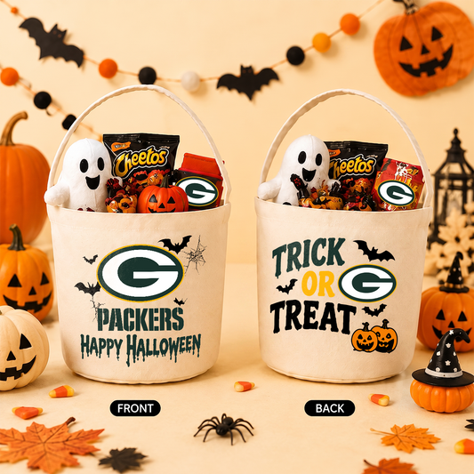 [SPECIAL OFFER] NEW CUSTOMIZED NFL08 GBP GREEN BAY PACKERS HALLOWEEN BASKET