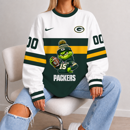 [SPECIAL OFFER] NEW CUSTOMIZED NFL08 GBP GREEN BAY PACKERS UNISEX SWEATSHIRT