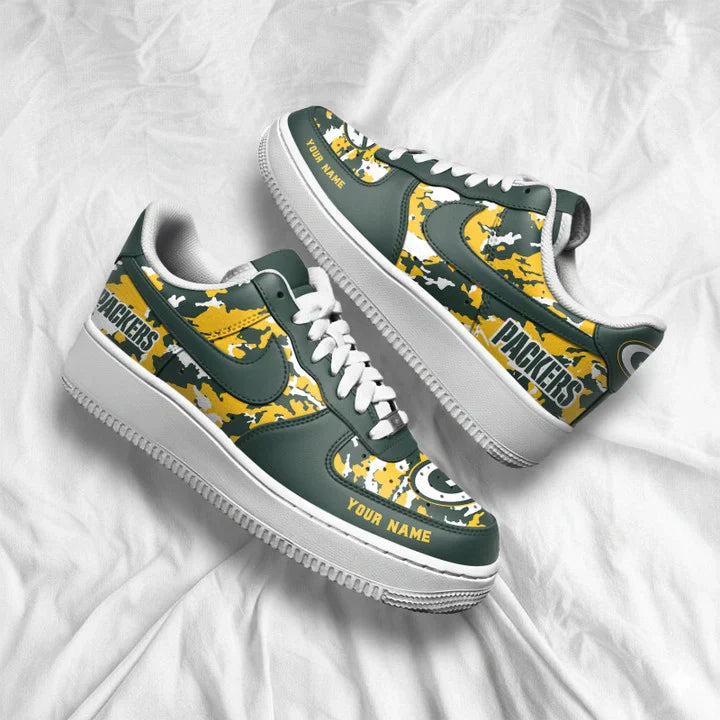 [SPECIAL OFFER] NEW CUSTOMIZED NFL08 GBP GREEN BAY PACKERS AF1 SNEAKERS