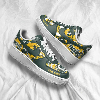 [SPECIAL OFFER] NEW CUSTOMIZED NFL08 GBP GREEN BAY PACKERS AF1 SNEAKERS