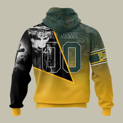 [SPECIAL OFFER] NEW CUSTOMIZED NFL08 GBP GREEN BAY PACKERS GOD'S BLESSING T-SHIRT, HOODIE & ZIP HOODIE