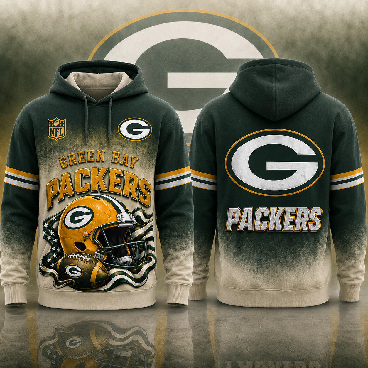 [SPECIAL OFFER] NEW CUSTOMIZED NFL08 GBP GREEN BAY PACKERS APPAREL
