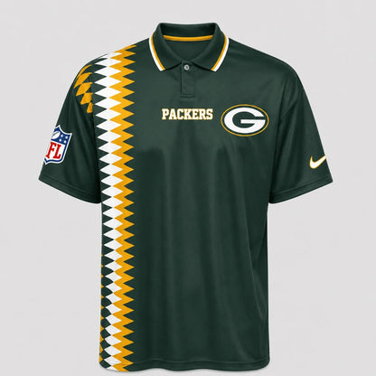 [SPECIAL OFFER] NEW CUSTOMIZED NFL08 GBP GREEN BAY PACKERS POLO SHIRT