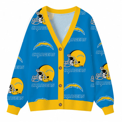 [SPECIAL OFFER] NEW CUSTOMIZED NFL09 LAC LOS ANGELES CHARGERS CARDIGAN
