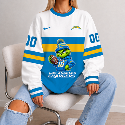 [SPECIAL OFFER] NEW CUSTOMIZED NFL09 LAC LOS ANGELES CHARGERS UNISEX SWEATSHIRT