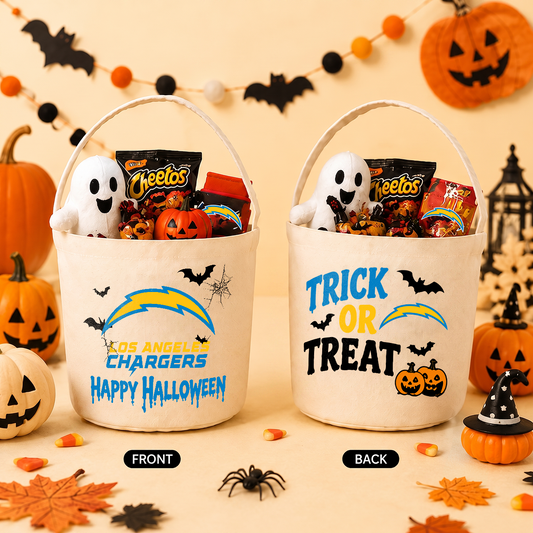 [SPECIAL OFFER] NEW CUSTOMIZED NFL09 LAC LOS ANGELES CHARGERS HALLOWEEN BASKET