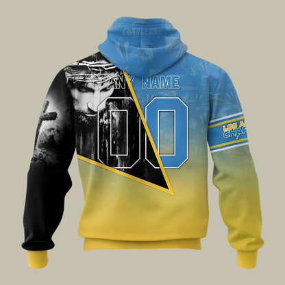 [SPECIAL OFFER] NEW CUSTOMIZED NFL09 LAC LOS ANGELES CHARGERS GOD'S BLESSING T-SHIRT, HOODIE & ZIP HOODIE