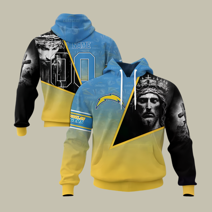 [SPECIAL OFFER] NEW CUSTOMIZED NFL09 LAC LOS ANGELES CHARGERS GOD'S BLESSING T-SHIRT, HOODIE & ZIP HOODIE