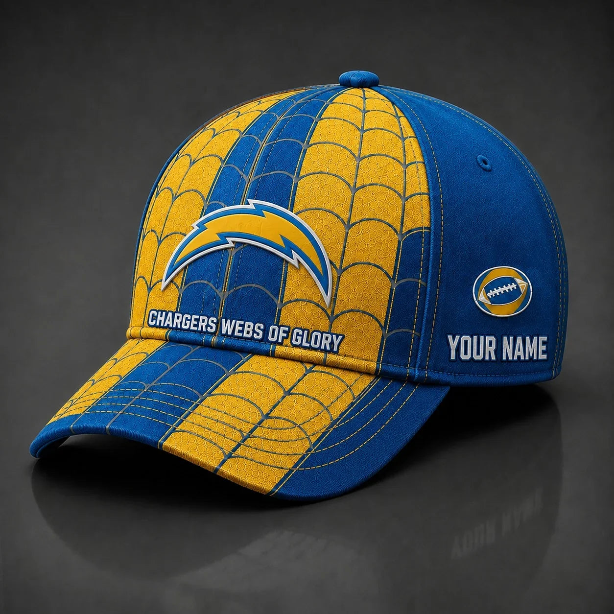 [SPECIAL OFFER] NEW CUSTOMIZED NFL09 LAC LOS ANGELES CHARGERS x SPIDER CLASSIC CAP