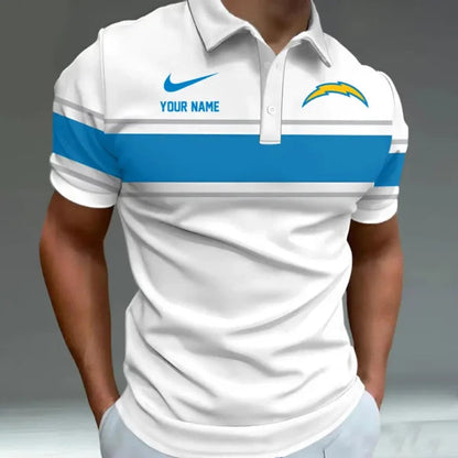 [SPECIAL OFFER] NEW CUSTOMIZED NFL09 LAC LOS ANGELES CHARGERS POLO SHIRT