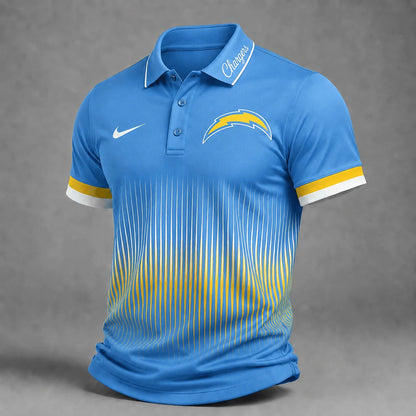 [SPECIAL OFFER] NEW CUSTOMIZED NFL09 LAC LOS ANGELES CHARGERS POLO SHIRT
