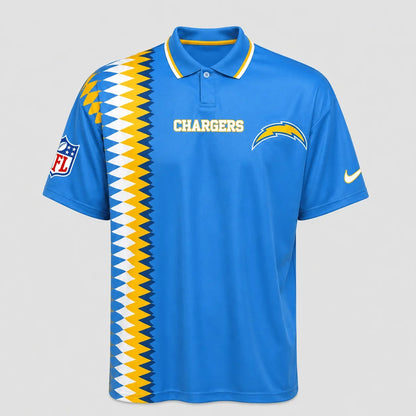[SPECIAL OFFER] NEW CUSTOMIZED NFL09 LAC LOS ANGELES CHARGERS POLO SHIRT