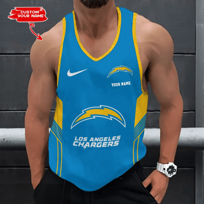 [SPECIAL OFFER] NEW CUSTOMIZED NFL09 LAC LOS ANGELES CHARGERS UNISEX TANK TOP