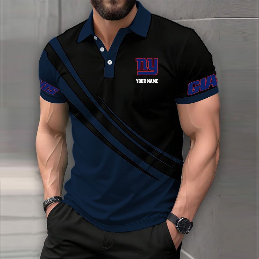 [SPECIAL OFFER] NEW CUSTOMIZED NFL32 NYG NEW YORK GIANTS POLO SHIRT