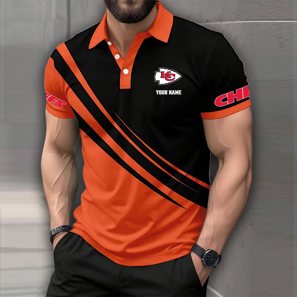 [SPECIAL OFFER] NEW CUSTOMIZED NFL01 KCC KANSAS CITY CHIEFS POLO SHIRT