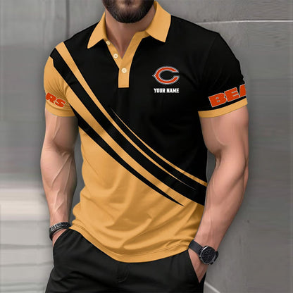 [SPECIAL OFFER] NEW CUSTOMIZED NFL26 CCB CHICAGO BEARS POLO SHIRT