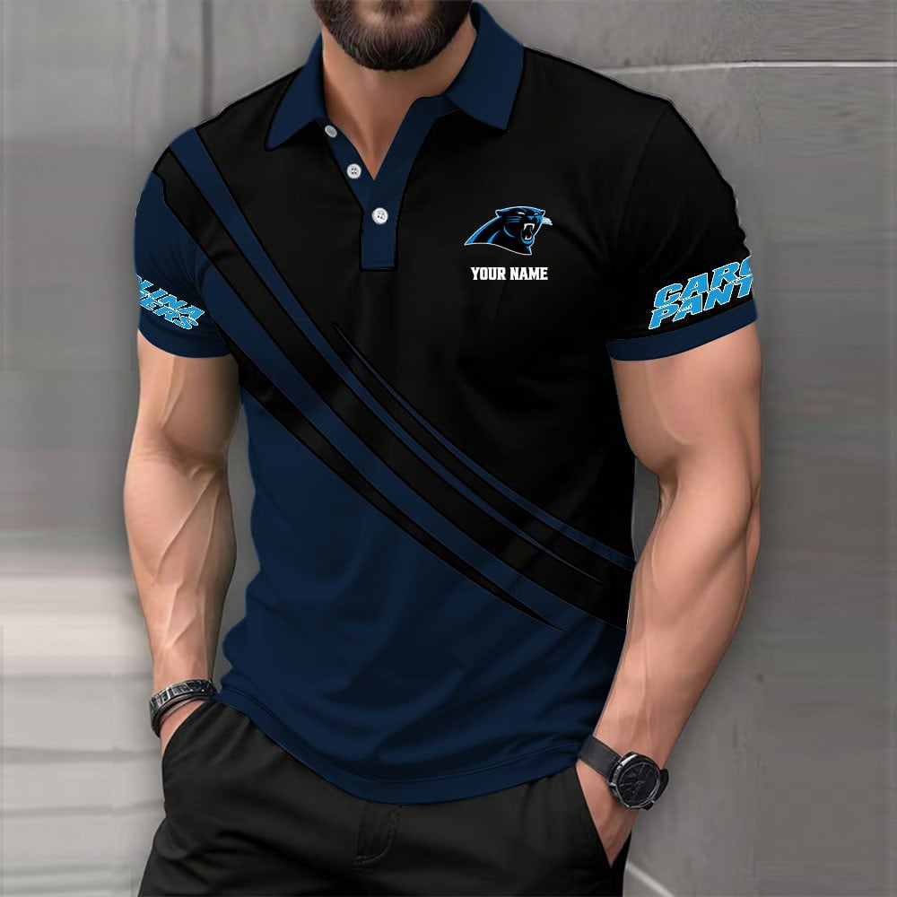 [SPECIAL OFFER] NEW CUSTOMIZED NFL23 CLP CAROLINA PANTHERS POLO SHIRT