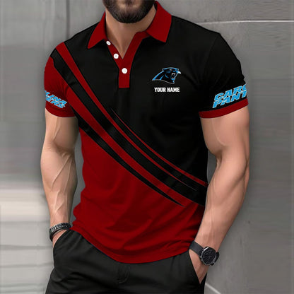 [SPECIAL OFFER] NEW CUSTOMIZED NFL23 CLP CAROLINA PANTHERS POLO SHIRT