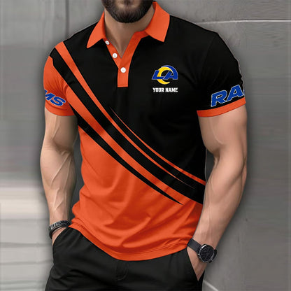 [SPECIAL OFFER] NEW CUSTOMIZED NFL22 LAR LOS ANGELES RAMS POLO SHIRT
