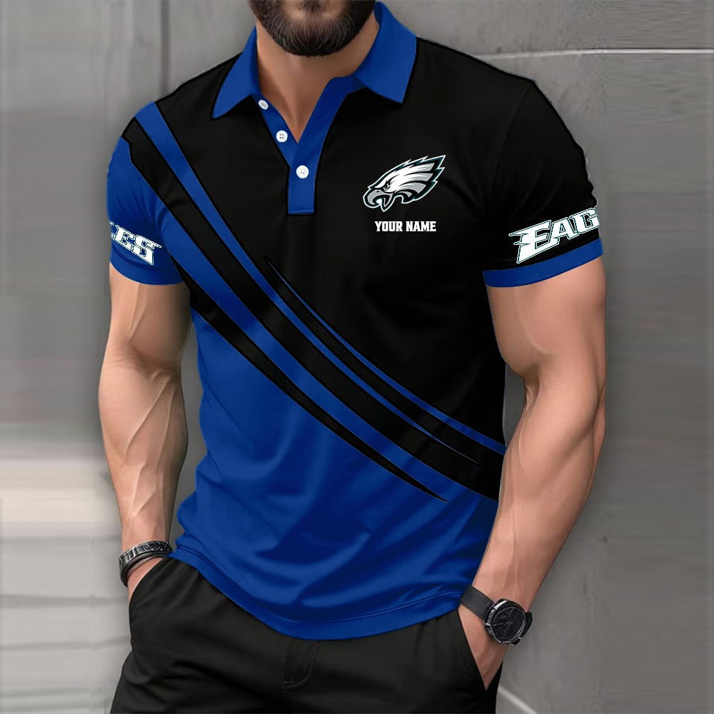 [SPECIAL OFFER] NEW CUSTOMIZED NFL02 PPE PHILADELPHIA EAGLES POLO SHIRT
