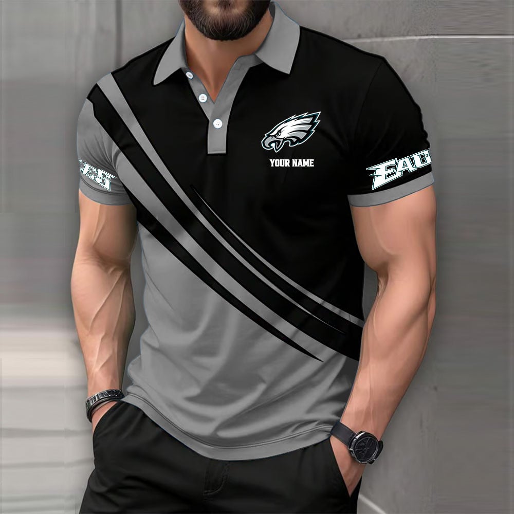 [SPECIAL OFFER] NEW CUSTOMIZED NFL02 PPE PHILADELPHIA EAGLES POLO SHIRT