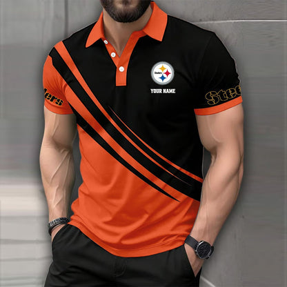 [SPECIAL OFFER] NEW CUSTOMIZED NFL14 PSB PITTSBURGH STEELERS POLO SHIRT