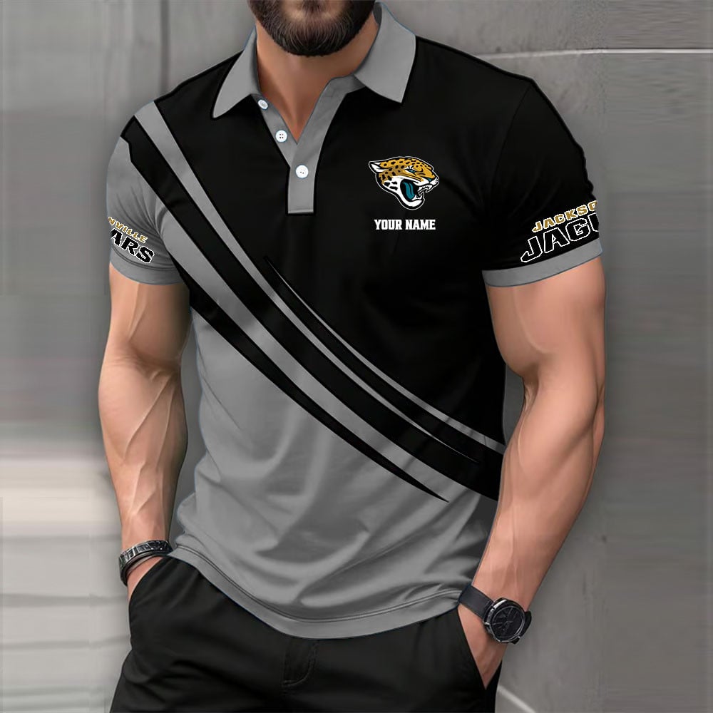 [SPECIAL OFFER] NEW CUSTOMIZED NFL30 JSJ JACKSONVILLE JAGUARS POLO SHIRT