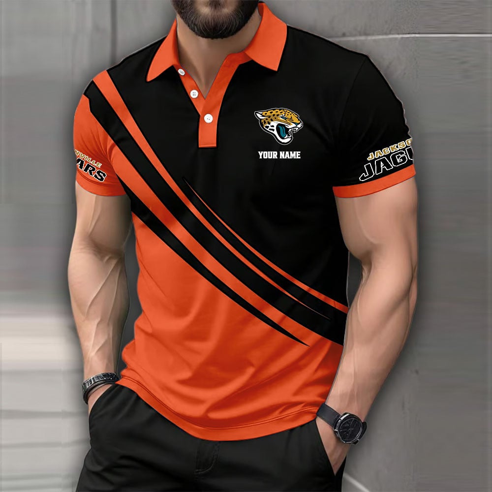[SPECIAL OFFER] NEW CUSTOMIZED NFL30 JSJ JACKSONVILLE JAGUARS POLO SHIRT