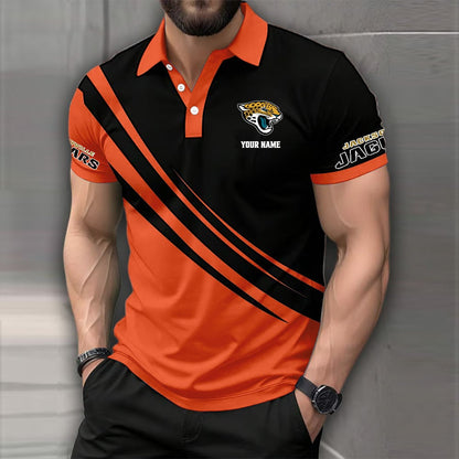 [SPECIAL OFFER] NEW CUSTOMIZED NFL30 JSJ JACKSONVILLE JAGUARS POLO SHIRT