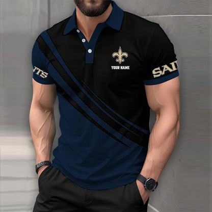 [SPECIAL OFFER] NEW CUSTOMIZED NFL24 NOS NEW ORLEANS SAINTS POLO SHIRT
