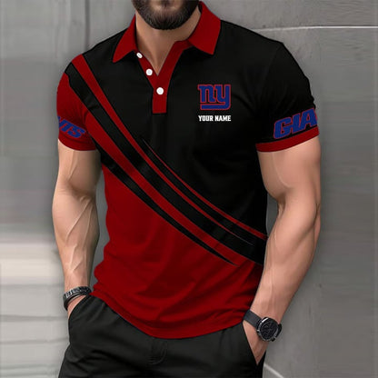 [SPECIAL OFFER] NEW CUSTOMIZED NFL32 NYG NEW YORK GIANTS POLO SHIRT