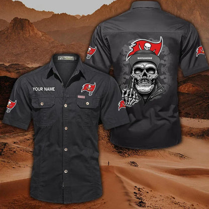 [SPECIAL OFFER] NEW CUSTOMIZED NFL10 TBB TAMPA BAY BUCCANEERS MUTICOLOR MEN'S CARGO SHIRT