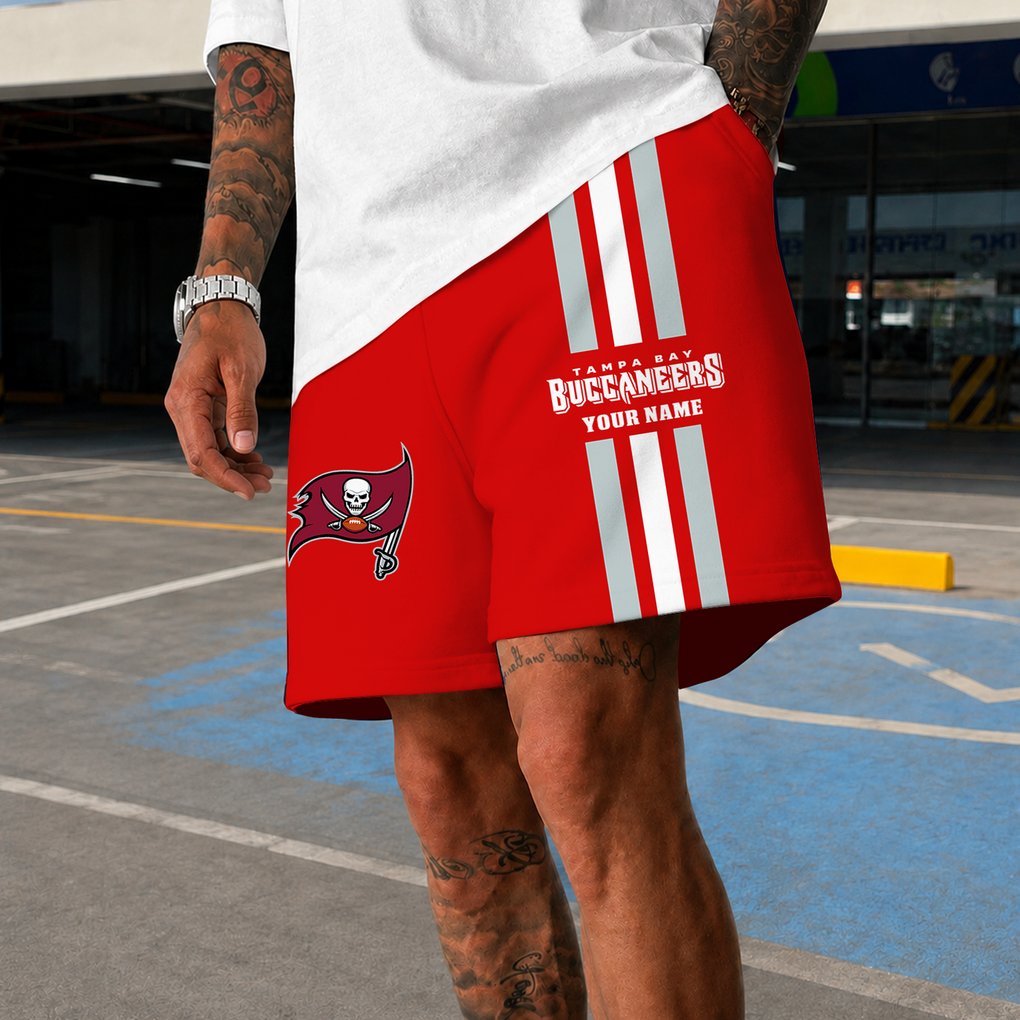 [SPECIAL OFFER] NEW CUSTOMIZED NFL10 TBB TAMPA BAY BUCCANEERS SHORT PANTS