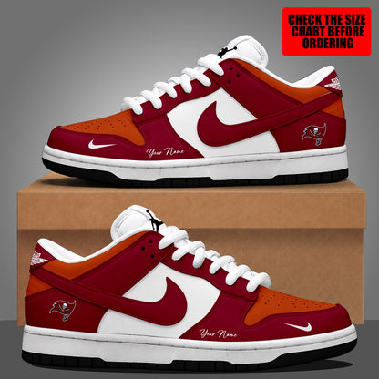 [SPECIAL OFFER] NEW CUSTOMIZED NFL10 TBB TAMPA BAY BUCCANEERS DUNK LOW SHOES