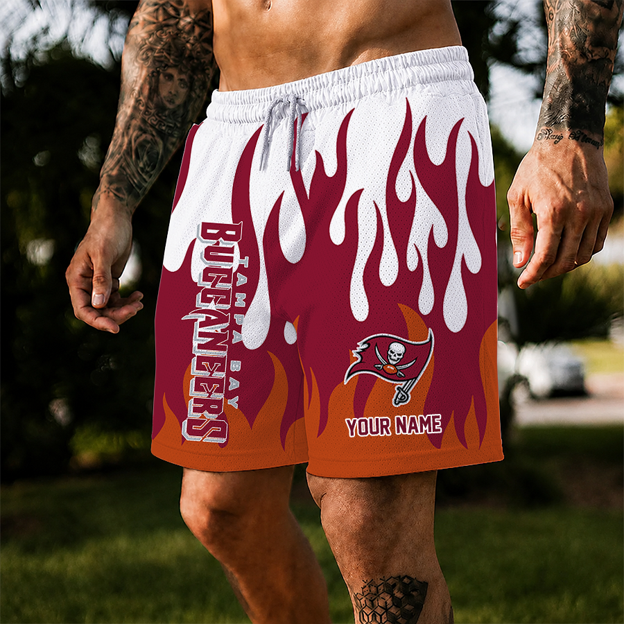 [SPECIAL OFFER] NEW CUSTOMIZED NFL10 TBB TAMPA BAY BUCCANEERS SHORT PANTS