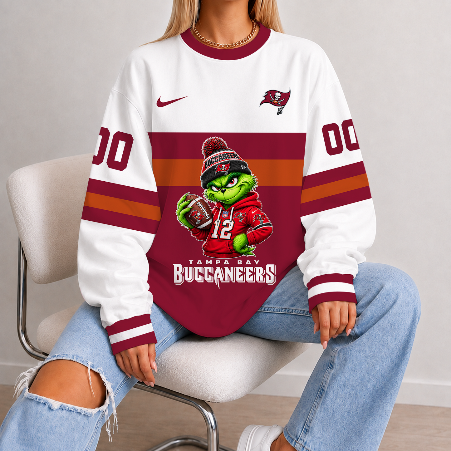[SPECIAL OFFER] NEW CUSTOMIZED NFL10 TBB TAMPA BAY BUCCANEERS UNISEX SWEATSHIRT