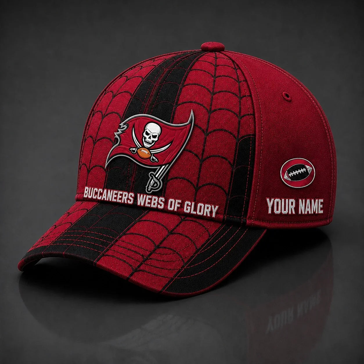 [SPECIAL OFFER] NEW CUSTOMIZED NFL10 TBB TAMPA BAY BUCCANEERS x SPIDER CLASSIC CAP
