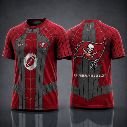 [SPECIAL OFFER] NEW CUSTOMIZED NFL10 TBB TAMPA BAY BUCCANEERS x SPIDER T-SHIRT, HOODIE & ZIP HOODIE