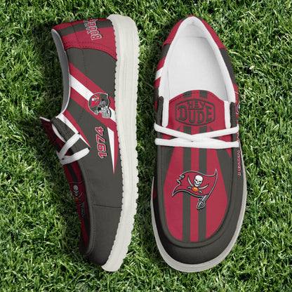 [SPECIAL OFFER] NEW CUSTOMIZED NFL10 TBB TAMPA BAY BUCCANEERS LOAFER SHOES