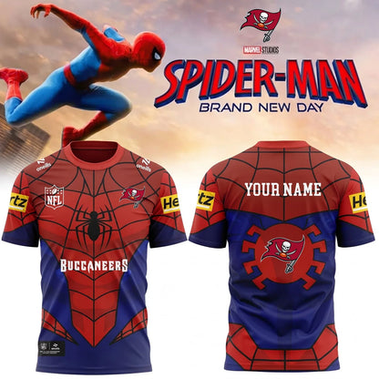 [SPECIAL OFFER] NEW CUSTOMIZED NFL10 TBB TAMPA BAY BUCCANEERS x SPIDER T-SHIRT, HOODIE & ZIP HOODIE