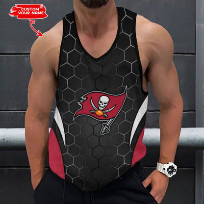 [SPECIAL OFFER] NEW CUSTOMIZED NFL10 TBB TAMPA BAY BUCCANEERS UNISEX TANK TOP