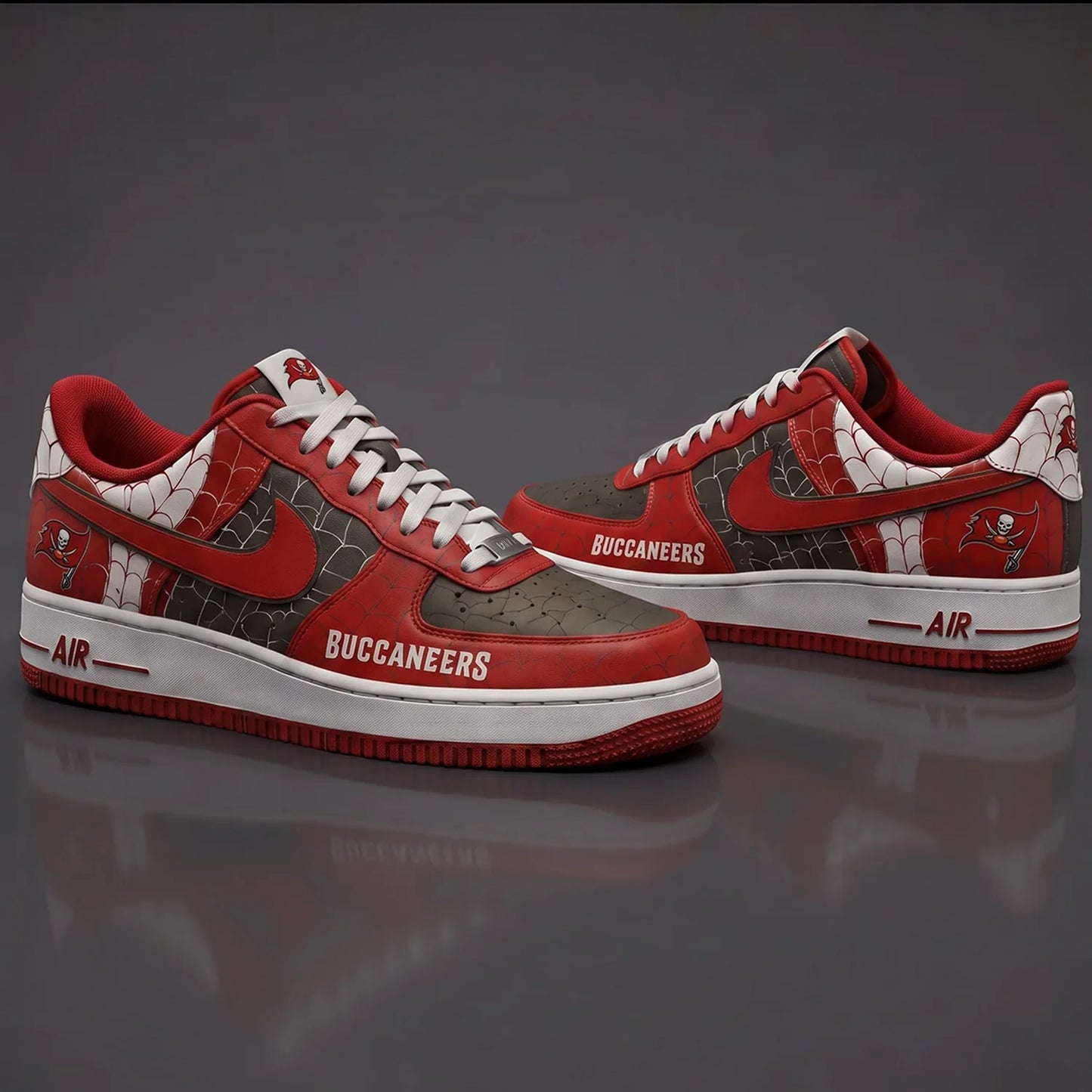 [SPECIAL OFFER] NEW CUSTOMIZED NFL10 TBB TAMPA BAY BUCCANEERS x SPIDER AF1 SHOES