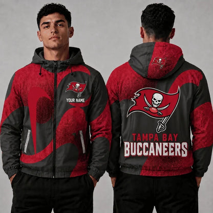 [SPECIAL OFFER] NEW CUSTOMIZED NFL10 TBB TAMPA BAY BUCCANEERS WINDBREAKER JACKET