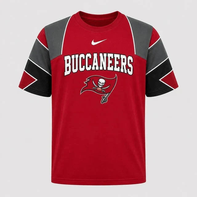 [SPECIAL OFFER] NEW CUSTOMIZED NFL10 TBB TAMPA BAY BUCCANEERS RAGLAN TEE