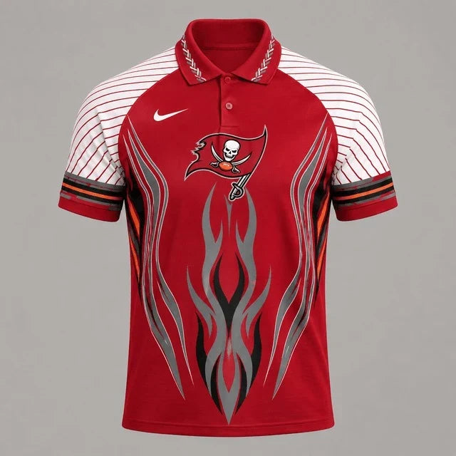 [SPECIAL OFFER] NEW CUSTOMIZED NFL10 TBB TAMPA BAY BUCCANEERS POLO SHIRT