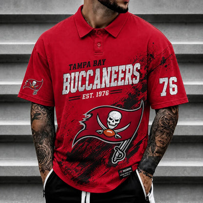 [SPECIAL OFFER] NEW CUSTOMIZED NFL10 TBB TAMPA BAY BUCCANEERS POLO SHIRT