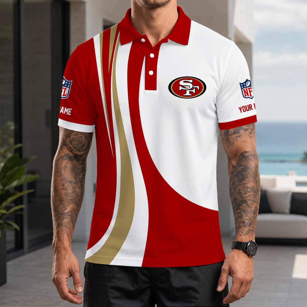 [SPECIAL OFFER] NEW CUSTOMIZED NFL11 SF49 SAN FRANCISCO 49ERS POLO SHIRT